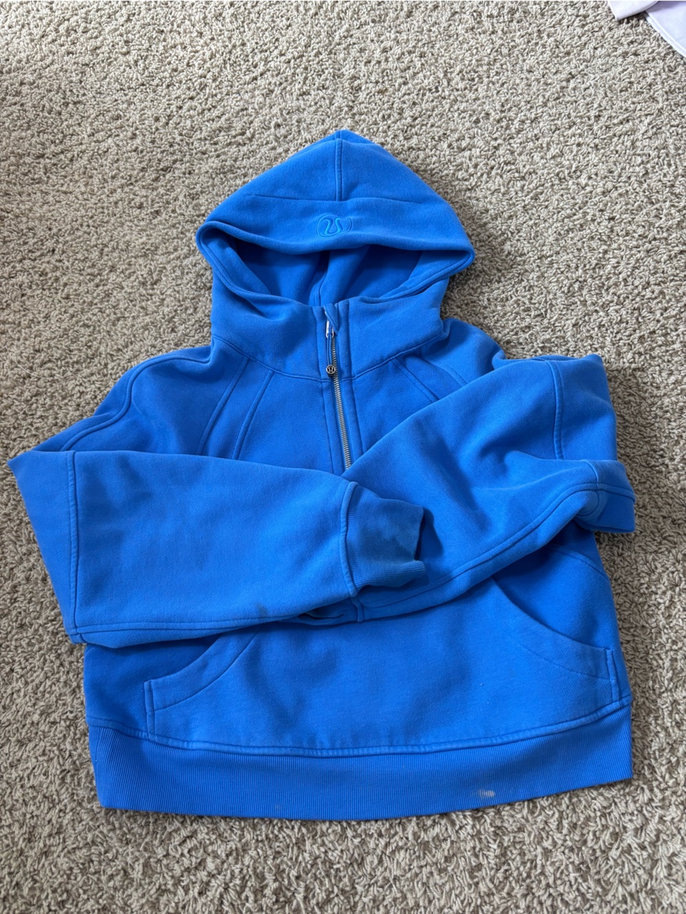 lululemon athletica Bright Blue Half-Zip Hoodie